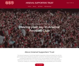 Arsenaltrust.org(Arsenal Supporters' Trust brings together supporters of Arsenal Football Club. Our goal) Screenshot