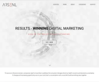 Arsenlagency.com(ARSENL I Digital Marketing Agency) Screenshot