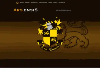 Arsensis.hu(ARS ENSIS) Screenshot