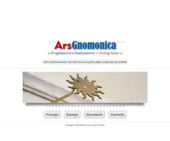 Arsgnomonica.com(Orologi Solari) Screenshot