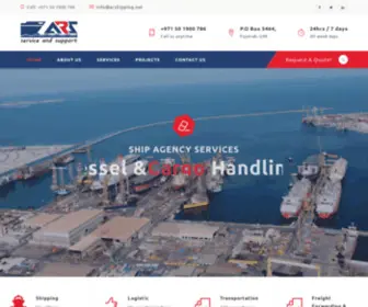 Arshipping.com(Fujairah Shipping Company) Screenshot