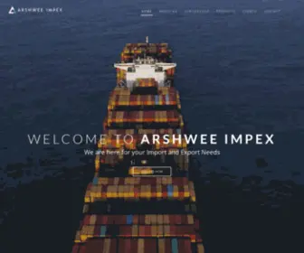 Arshweeimpex.com(Arshwee Impex) Screenshot