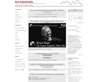 Arsindustrialis.org(Ars Industrialis) Screenshot