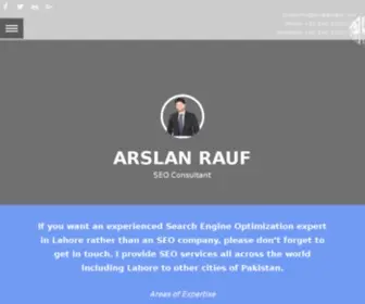 Arslanrauf.com(Arslan Rauf) Screenshot