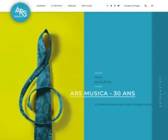 Arsmusica.be(Festival de musique contemporaine) Screenshot