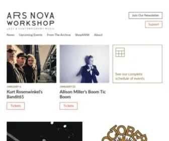 Arsnovaworkshop.org(Ars Nova Workshop) Screenshot