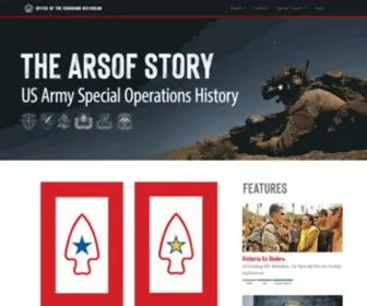 Arsof-History.org(Army Special Operations History) Screenshot