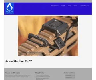 Arsonmachine.com(Arson Machine Co) Screenshot