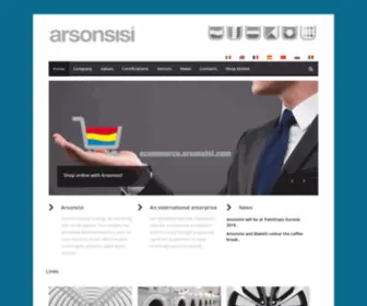 Arsonsisi.com(Vernici per industria in polvere e liquide) Screenshot