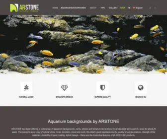 Arstone.eu(Aquarium backgrounds and premium decorations ARSTONE) Screenshot