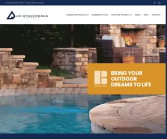 Arstoneworks.com(AR Stoneworks & Outdoor Living) Screenshot