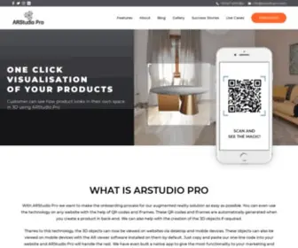 Arstudiopro.com(Attract customers by showing products with AR) Screenshot