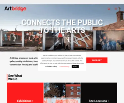 ART-Bridge.org(Connects the Public to the Arts) Screenshot