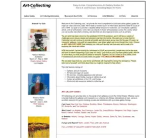 ART-Collecting.com(Art Collecting Information and 2024 Gallery Guides) Screenshot