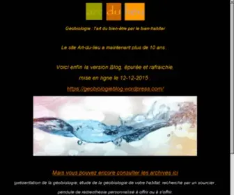 ART-DU-Lieu.com(Géobiologie) Screenshot