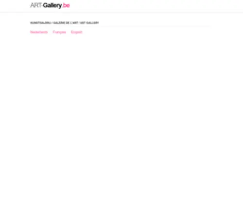 ART-Gallery.be(Kunstgalerij) Screenshot