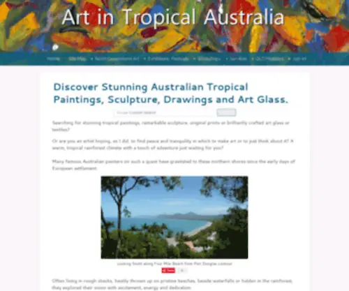 ART-In-Tropical-Australia.com(Discover Tropical Paintings) Screenshot