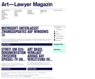 ART-Lawyer.de(Rechtsanwalt Jens O. Brelle) Screenshot