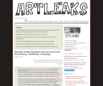 ART-Leaks.org(It is time to break the silence) Screenshot