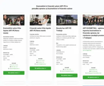 ART-PE.si(Hiša lepote ART) Screenshot