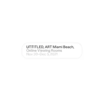 ART-Untitled.com(International Contemporary Art Fair Miami Beach) Screenshot