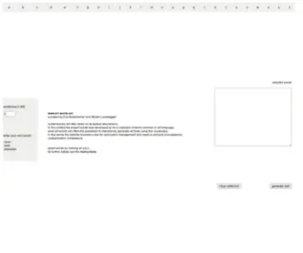 ART-Words.net(Interactive Art Text Generator) Screenshot