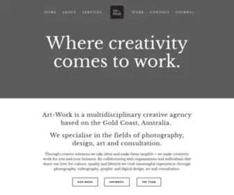 ART-Work.com.au(Branding, photography, art and design) Screenshot