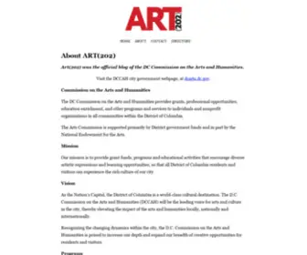 ART202.com(Our Mission at the DC Commission on the Arts and Humanities) Screenshot