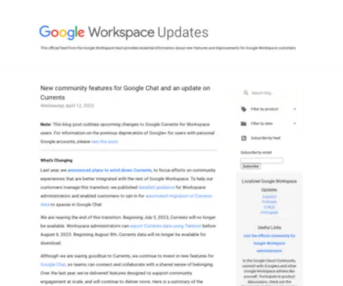 ART2Art.com(Google Workspace Updates) Screenshot