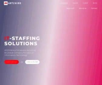 ART2Hires.com(IT Staffing Solutions) Screenshot