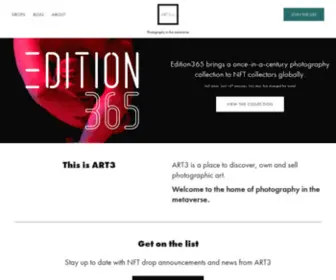 ART3.io(Photographic Art NFTs) Screenshot