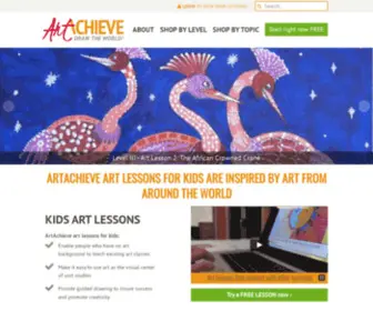 Artachieve.com(Art Lessons for Kids) Screenshot