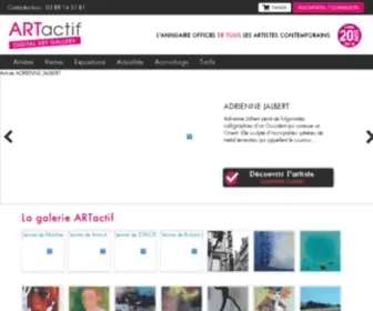 Artactif.com(L'annuaire historique des artistes) Screenshot