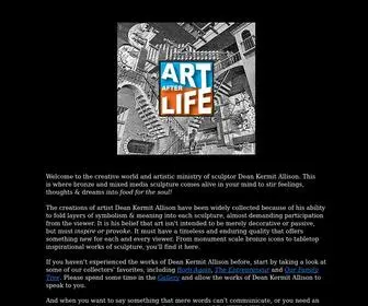 Artafterlife.com(Inspirational Bronze Sculpture by Dean Kermit Allison) Screenshot