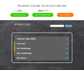 Artake.com(Portrait) Screenshot