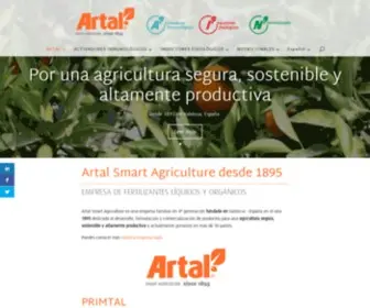 Artal.net(Biotecnológica Agrícola Inmunoterapia Vegetal) Screenshot