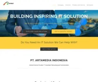 Artamedianet.co.id(Indonesia Network Provider) Screenshot