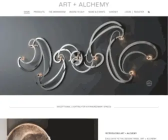 Artandalchemydesign.com(Exceptional Lighting for Extraordinary Spaces) Screenshot