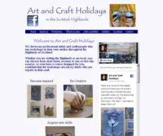 Artandcraftholidays.co.uk(Art and Craft holidays Scotland in the Scottish Highlands) Screenshot