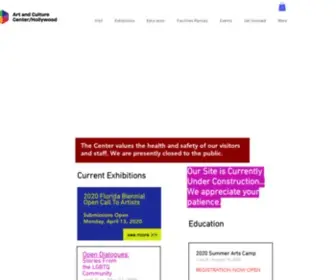 Artandculturecenter.org(Art and Culture Center Hollywood) Screenshot