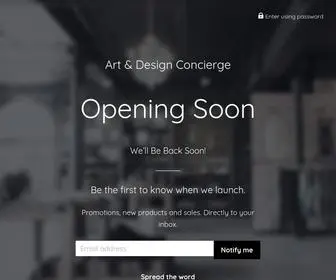 Artanddesignconcierge.com(Art & Design Concierge) Screenshot