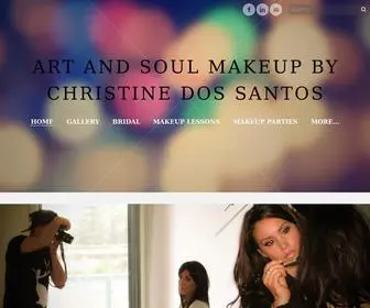 Artandsoulmakeup.com(ART AND SOUL MAKEUP BY CHRISTINE DOS SANTOS) Screenshot