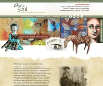 Artandsoulretreat.com(Art and Soul Mixed Media Retreats) Screenshot