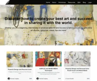 Artandsuccess.com(Best Art and Painting Training Courses Online In USA) Screenshot