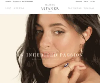 Artanerparis.com(Maison de joaillerie française) Screenshot