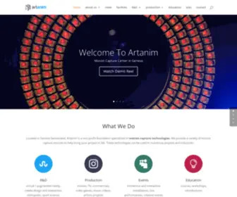 Artanim.ch(Motion capture center in Geneva) Screenshot