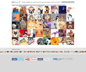 Artas1.com(Illustrations from Japanese Illustrators via rep firm ARTas1) Screenshot