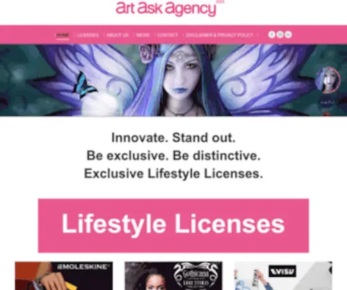 Artaskagency.com(Art Ask Agency) Screenshot
