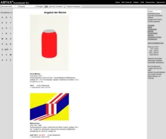 Artax.de(Zeitgenössische Kunst) Screenshot
