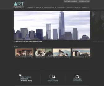 Artbabble.org(Home) Screenshot